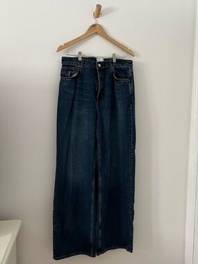 Reformation indigo blue denim jeans